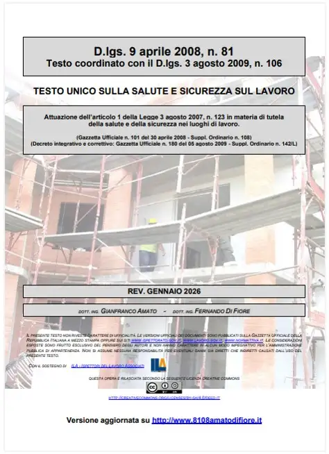 Testo Unico Sicurezza D.Lgs. 81/2008